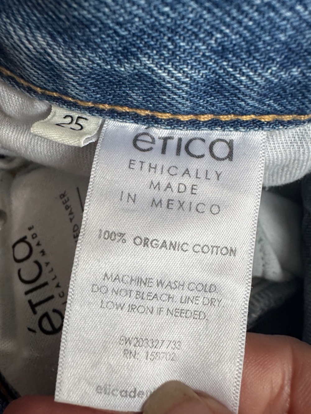 #84 🌷Etica Pale Blue High-Rise Boyfriend Jeans - Picture 6 of 6